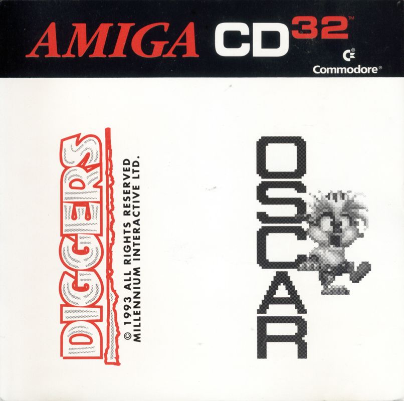 Diggers & Oscar box art for Amiga CD32